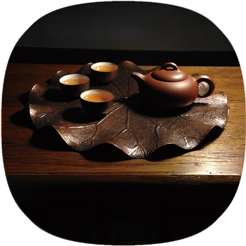 荷叶茶托